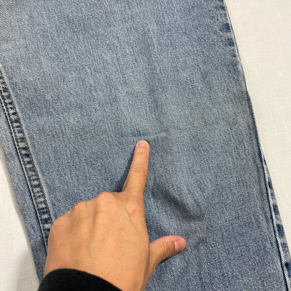 VTG 90s Levi's 551 Red Tab Jeans size 16L Lightwash Highwaist Retro - Picture 7 of 14